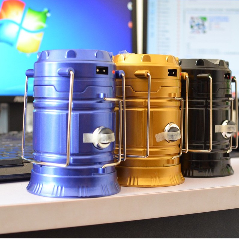 COD Rechargeable Solar LED Camping Lantern w/ Charger (SH5800T