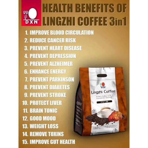 DXN Lingzhi Coffee (10g) Shopee Philippines