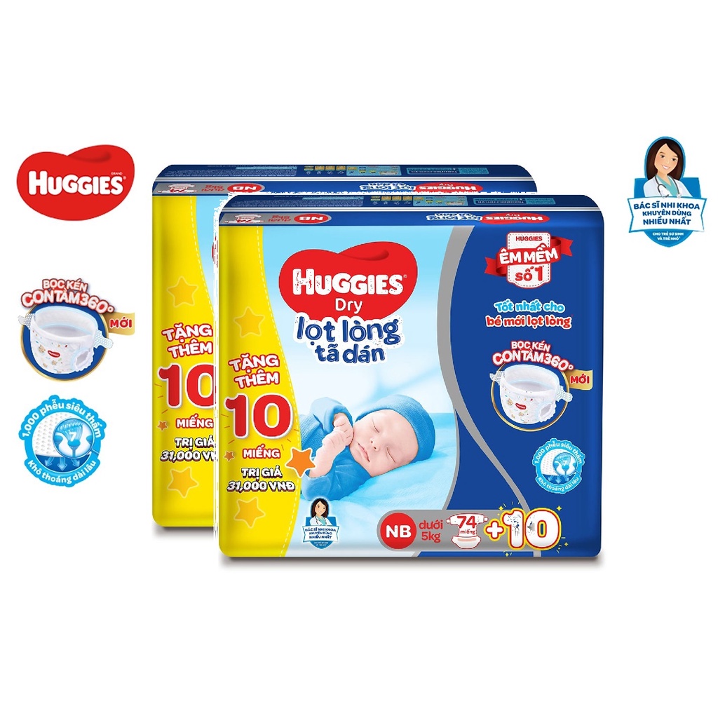 Huggies NB 74 + 10 Newborn Diapers Shopee Philippines