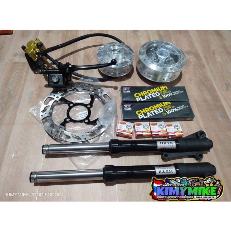 FRONT DISC CONVERSION KIT WITH BEARINGS FOR SMASH/WAVE Shopee Philippines