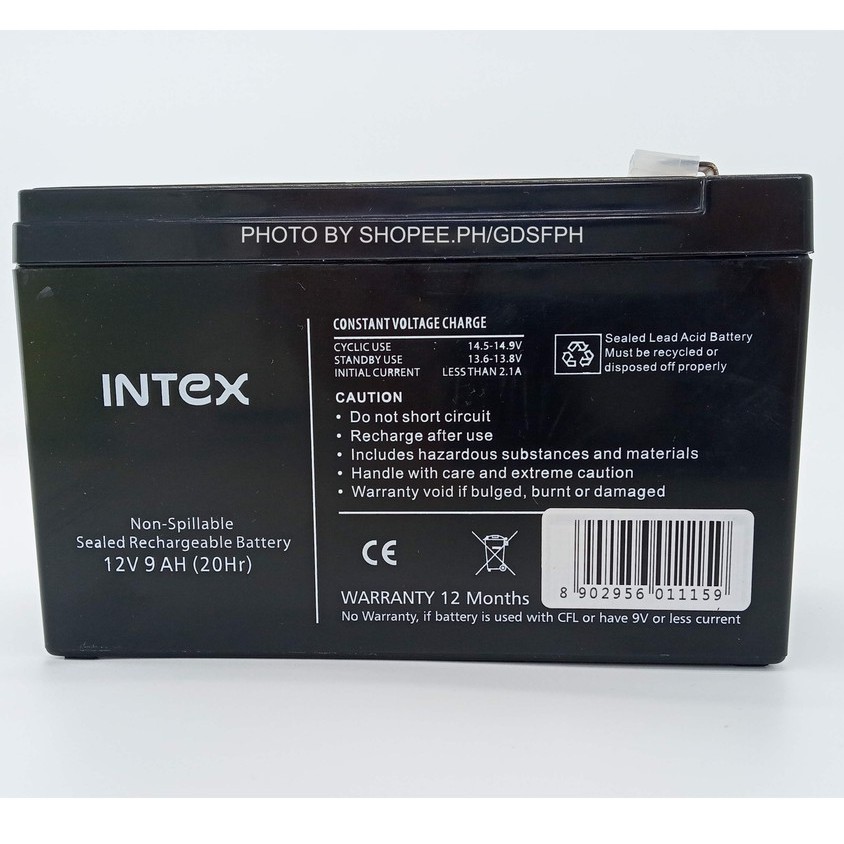 Intex Original Battery For Ups (1500va 1050va) 9.0ah Gdsfph S4 