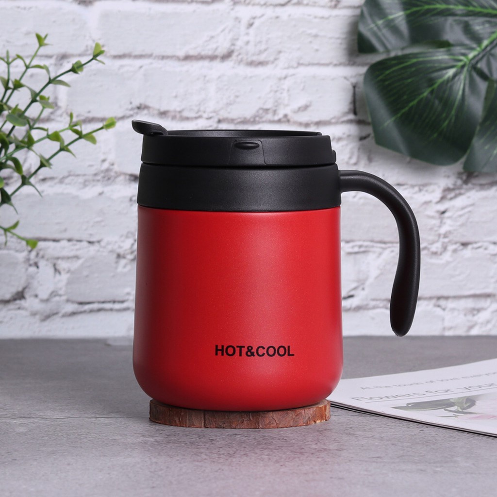 500ML Double wall Stainless Steel Thermos Coffee Mug Portable Car ...