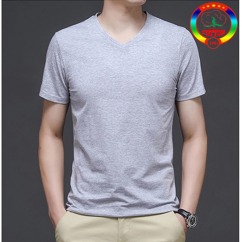 Cotton V neck T shirt for Men and Women Trendy Casual Summer Attire ...