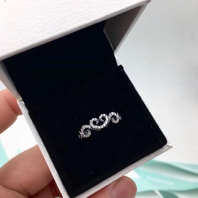 Pandora Heart Swirls Ring 92.5 sterling silver Shopee Philippines