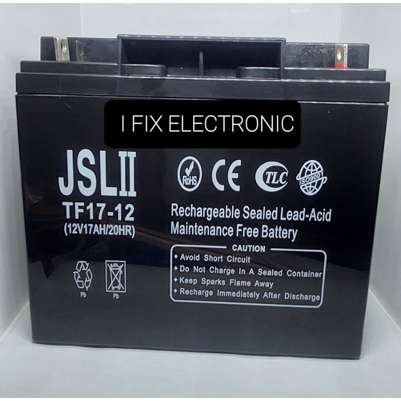 12v 17 ampere JSL II Battery Shopee Philippines