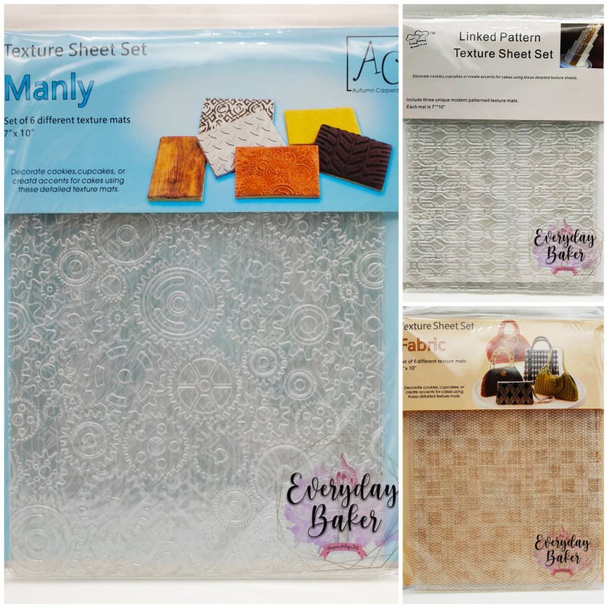 EVERYDAY BAKER - Imprint Textured Sheets - Fondant/Gumpaste | Shopee ...