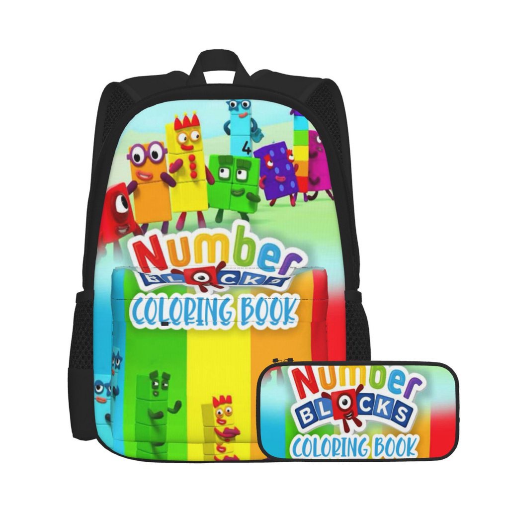 Numberblocks Coloring Book 2IN1 Backpack Printing Travel Sports Kids ...