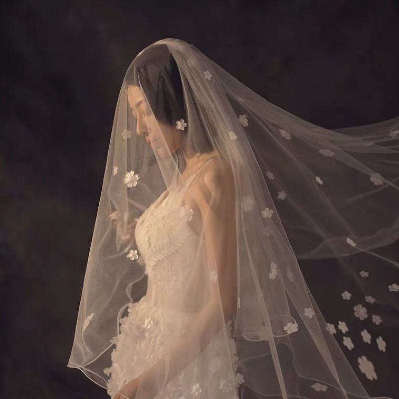 New Bridal Veil Dense Copy Sticky Flower Trailing Single-layer White ...