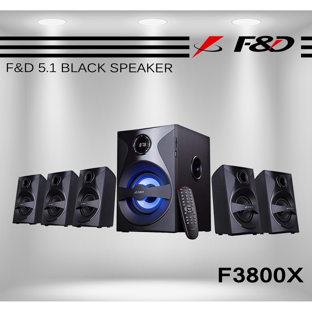 F&d f3800x best sale 5.1 speaker system