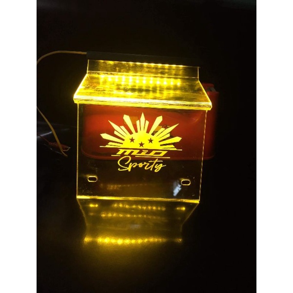 Mio Sporty Carb Cover w/ led lights v2 Shopee Philippines