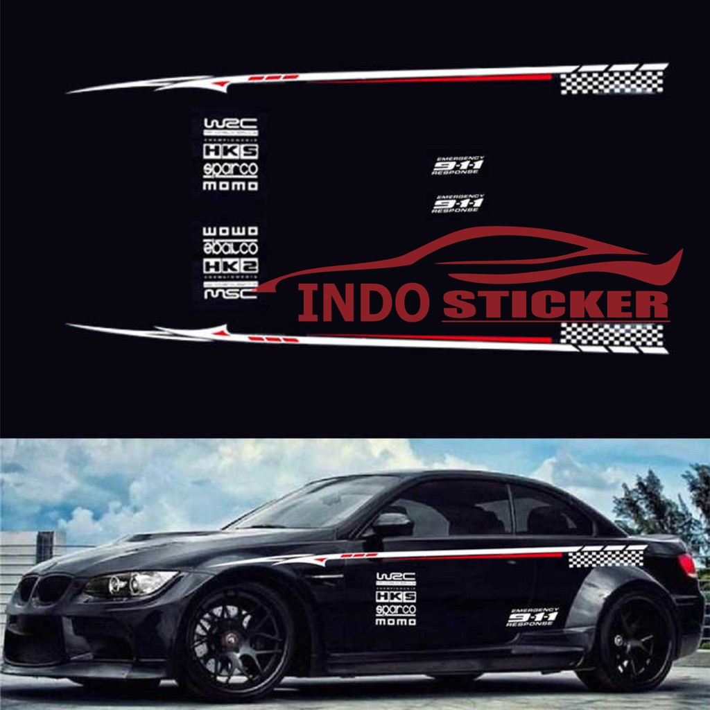 Universal corolla civic vios bmw car trim/stripe variation stickers ...