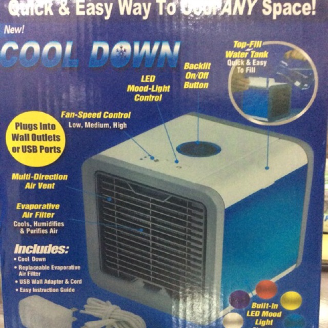 Cool down store evaporative air cooler