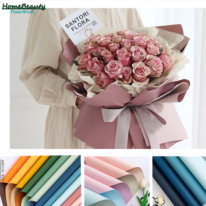 1pc Gift Wrapping Paper, Bouquet Packaging Materials, Flowers