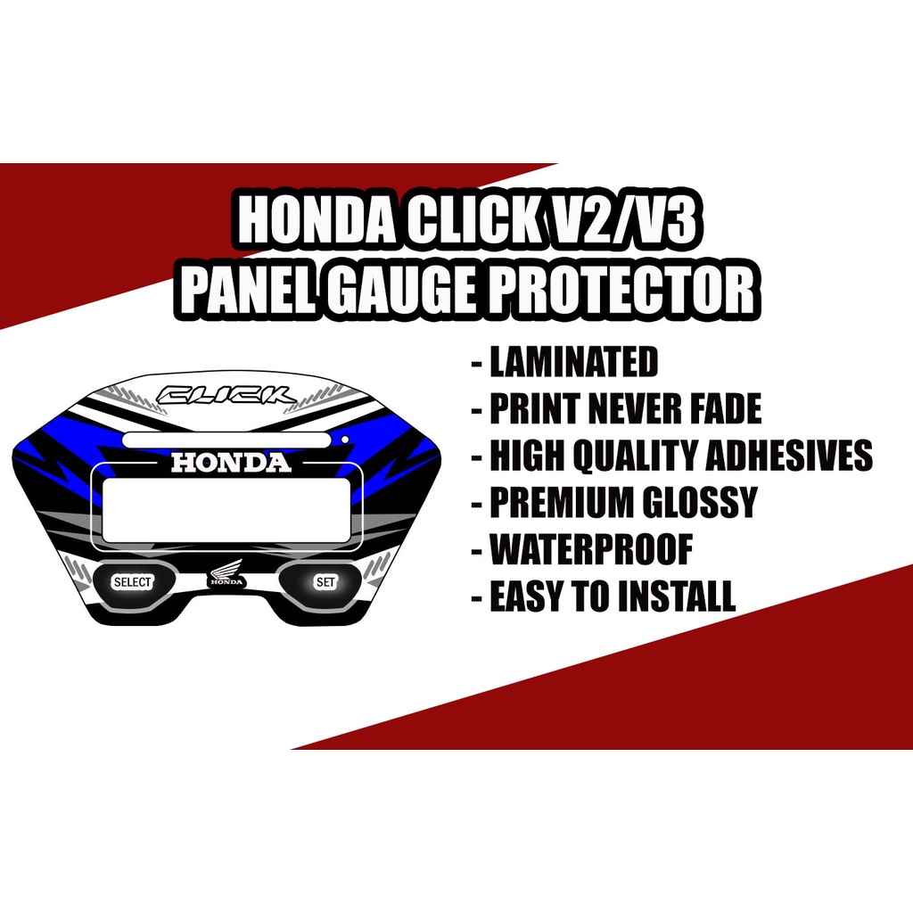 HONDA CLICK 125i 150i 160i PANEG GAUGE PROTECTOR STICKER / HONDA CLICK