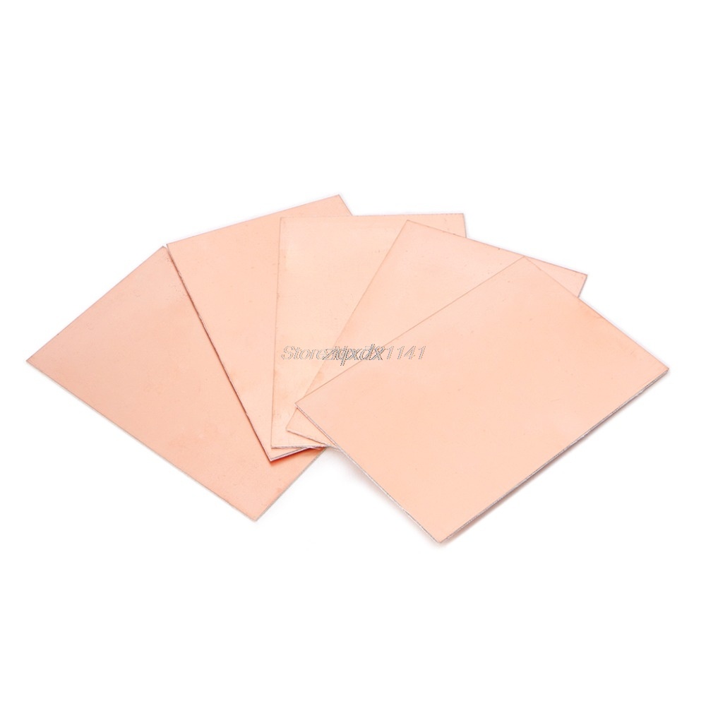 5PCS FR4 Double-Sided PCB Copper Clad Board – 1.5mm Thick, 10x15cm, DIY Electronics