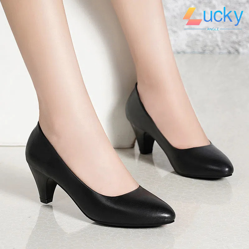 Lucky Women's Soft Sole Work Shoes Women's Black Work Shoes Comfortable