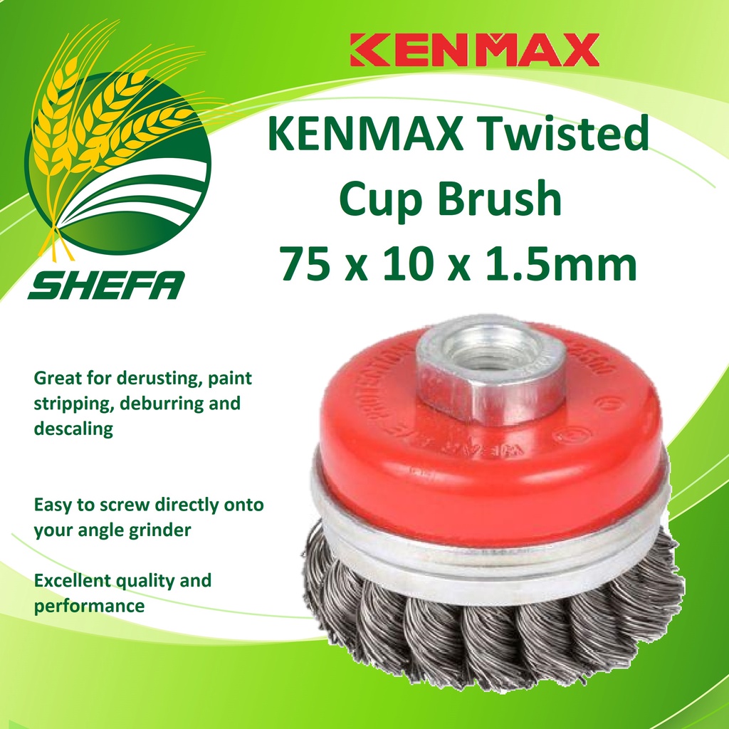 KENMAX Twisted Cup Brush 75 x 10 x 1.5mm, 1 pc Shopee Philippines
