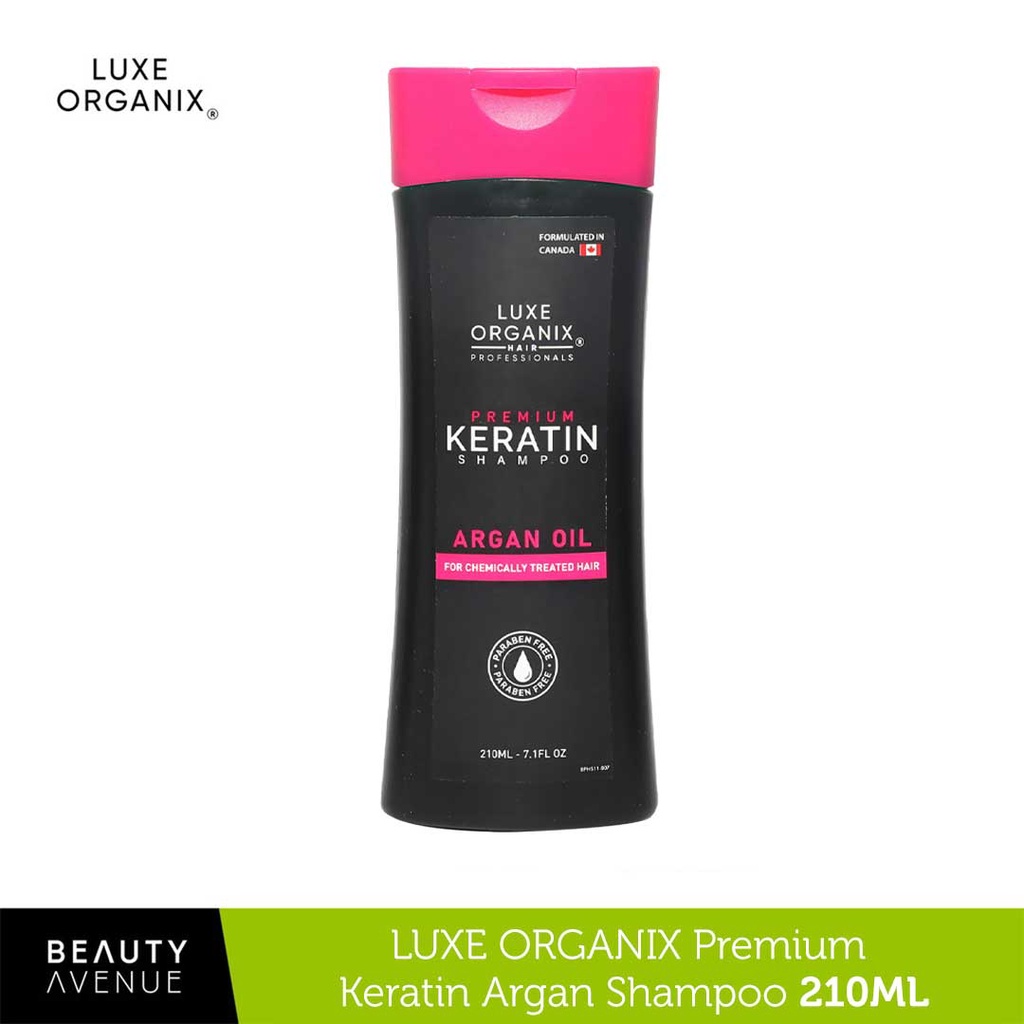 Luxe Organix Premium Keratin Argan Shampoo 210ml Shopee Philippines 0779