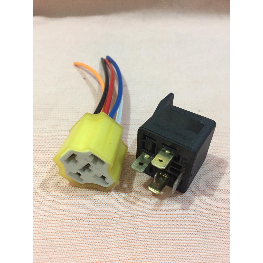 Horn Relay w/socket ceramic yellow | Shopee Philippines