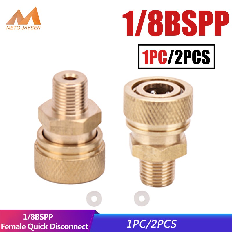 1/8BSPP M10x1 1/8NPT Quick Disconnect Copper DIY Tools Air Refilling ...