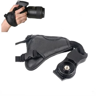 Chromlives Camera Handle Grip,1/4 Camera Handheld Stabilizer With Wrist Strap, Handle Grip Support Mount For DSLR Camera Camcorder Smartphone Action Camera Led Video Light