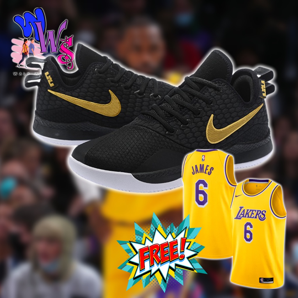 Nike lebron witness 3 black best sale and gold