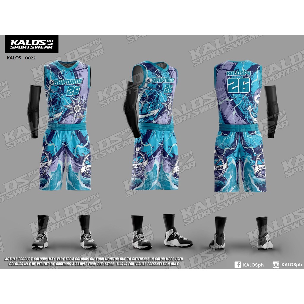 0022 SEAFARER MARINE SEAMAN DESIGN BASKETBALL JERSEY SET SANDO AND ...