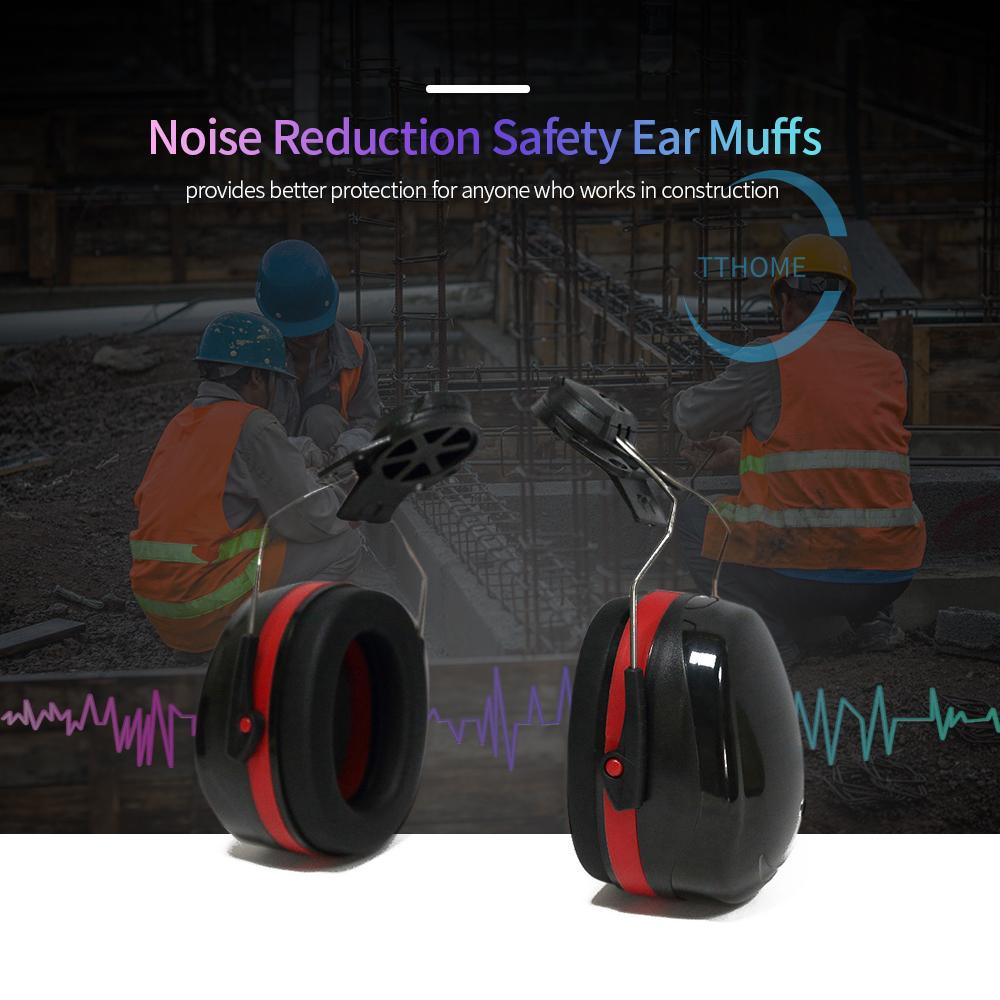 Hot Hard Hat Mounting Ear Muffs Cap Mount Protective Earmuffs Noise ...