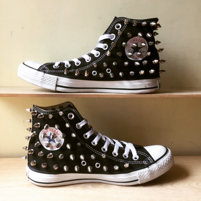 Converse All Stars spikes studs sneakers punk rock goth Shopee Philippines