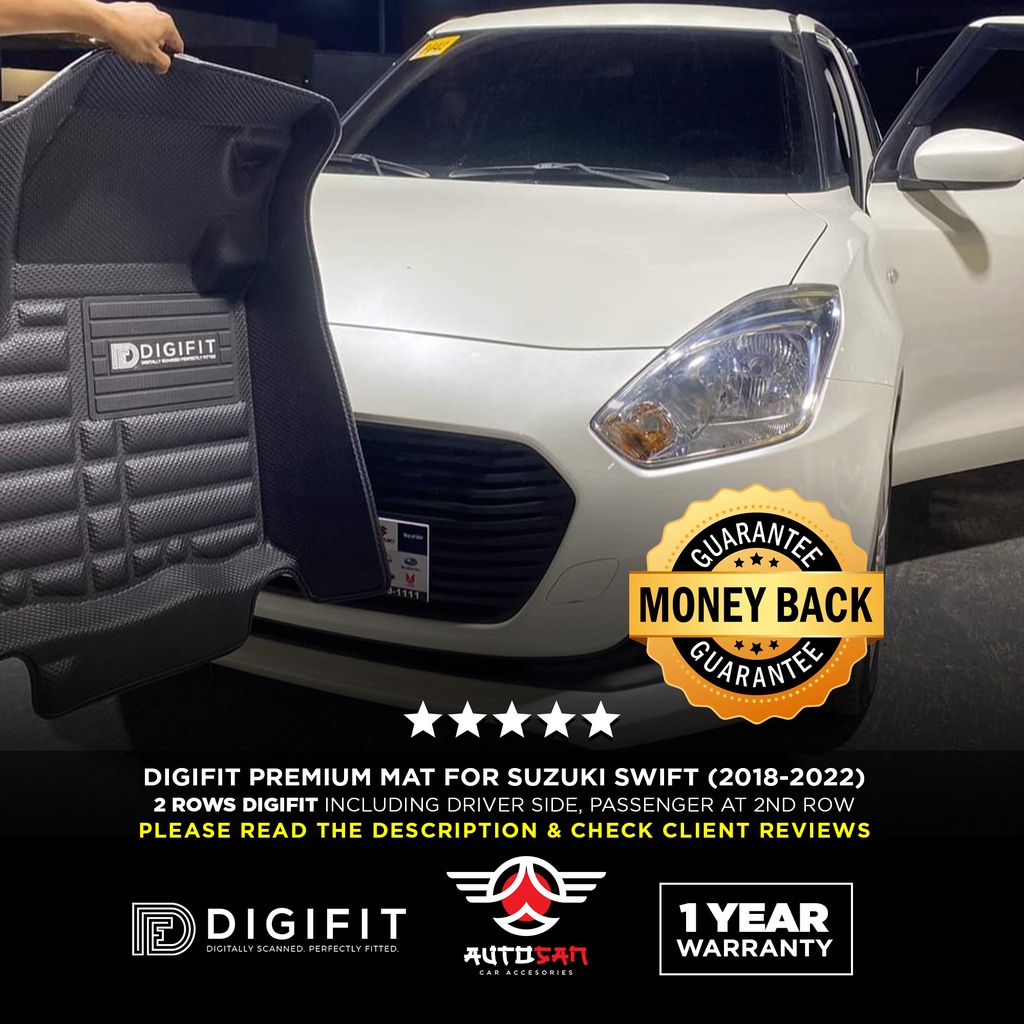 Suzuki SWIFT 2019-2022 (2 Rows) DIGIFIT Premium Mat (Genuine ...