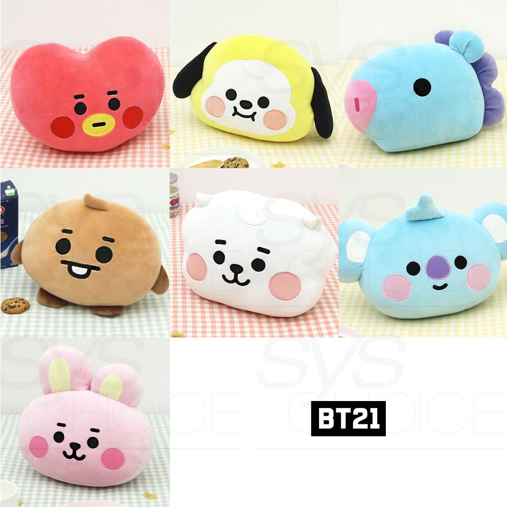LINE FRIENDS 30cm KPOP BT21 Baby BTS Face Cushion | Shopee Philippines
