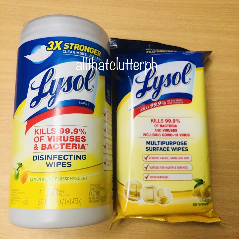 lysol wipes Lysol Disinfecting Wipes against COVID19 virus, 80 pulls