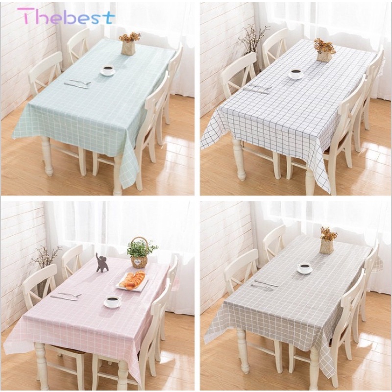 Thebest Plastic Tablecloth 90 x 137cm Waterproof Table Cover Rectangle ...