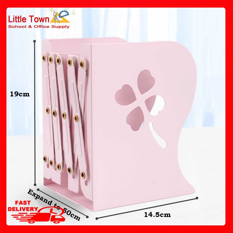 Metal Expandable Colored Bookends / Bookstand fourleaf clover design Shopee Philippines
