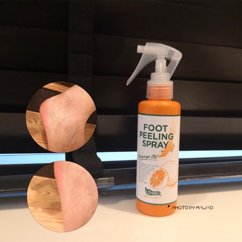 Japanese footmedi foot exfoliating spray dead skin calluses on female
