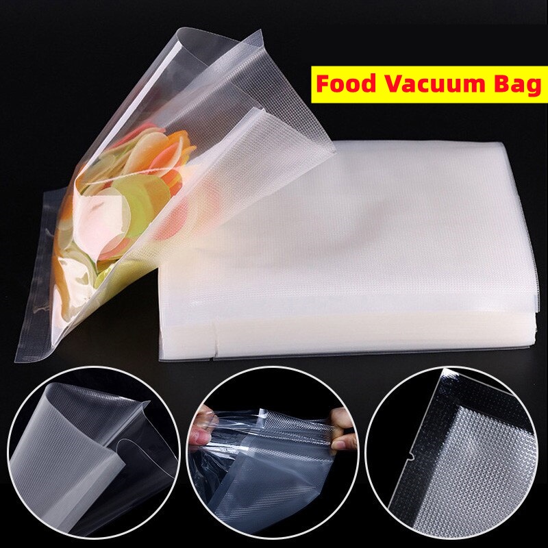 50pcs / 100pcs Vacuum Sealer Bag Transparent Food Packaging Bag Fresh ...