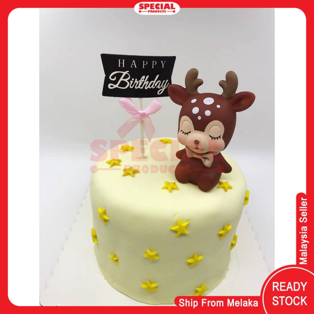 Mini Ribbon Happy Birthday Cake Topper Birthdaycakeracter Cake Topper ...