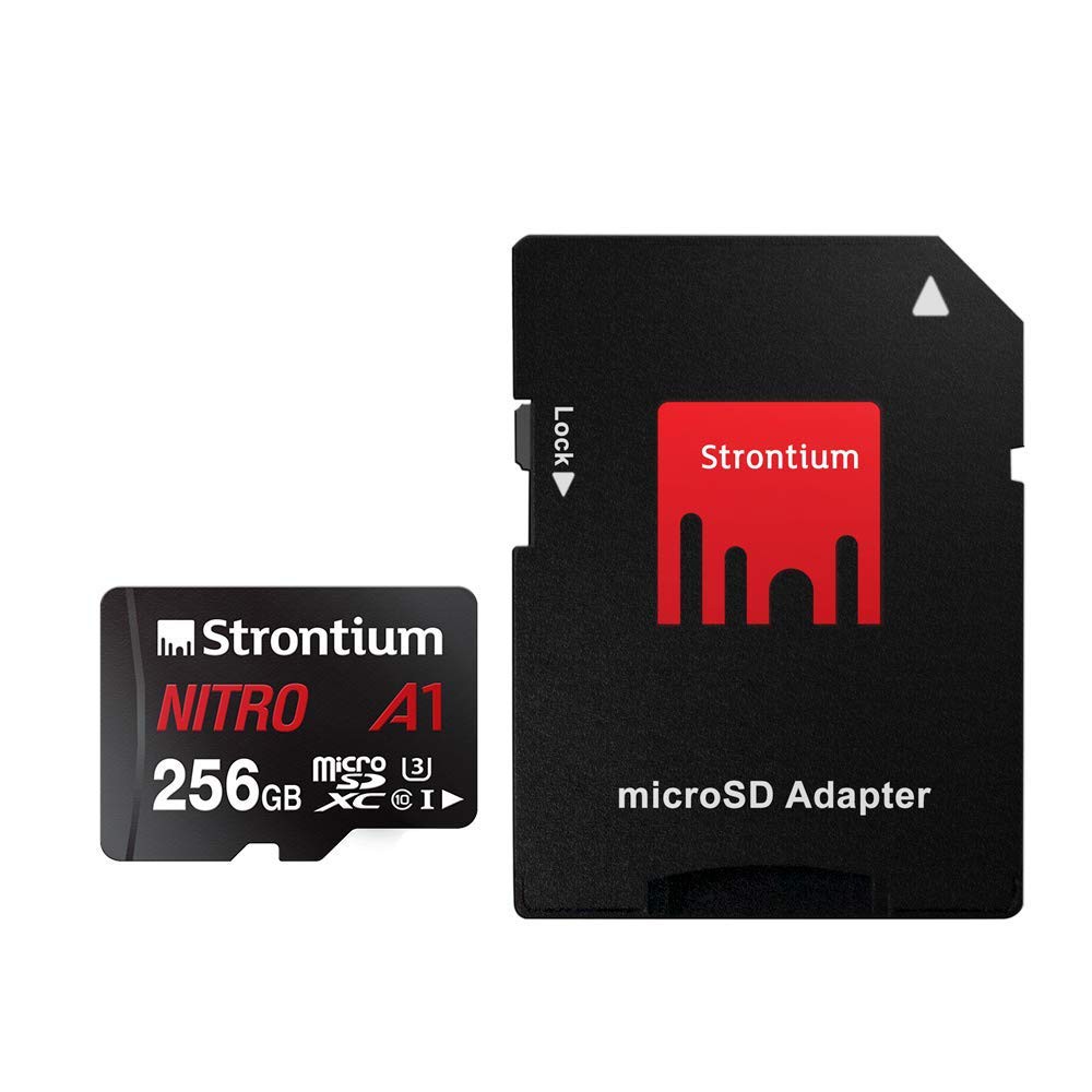Strontium Nitro SRN256GTFU3A1A 256GB Micro SDXC Card Class 10 A1 with ...