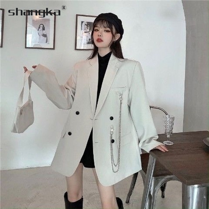 New Style Casual Oversized Blazer Suit Jacket for Women Korean Version ...