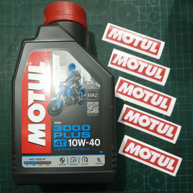 Motul 3000 4T 10W40 Mineral Motorcycle Engine Oil, JASO MA2