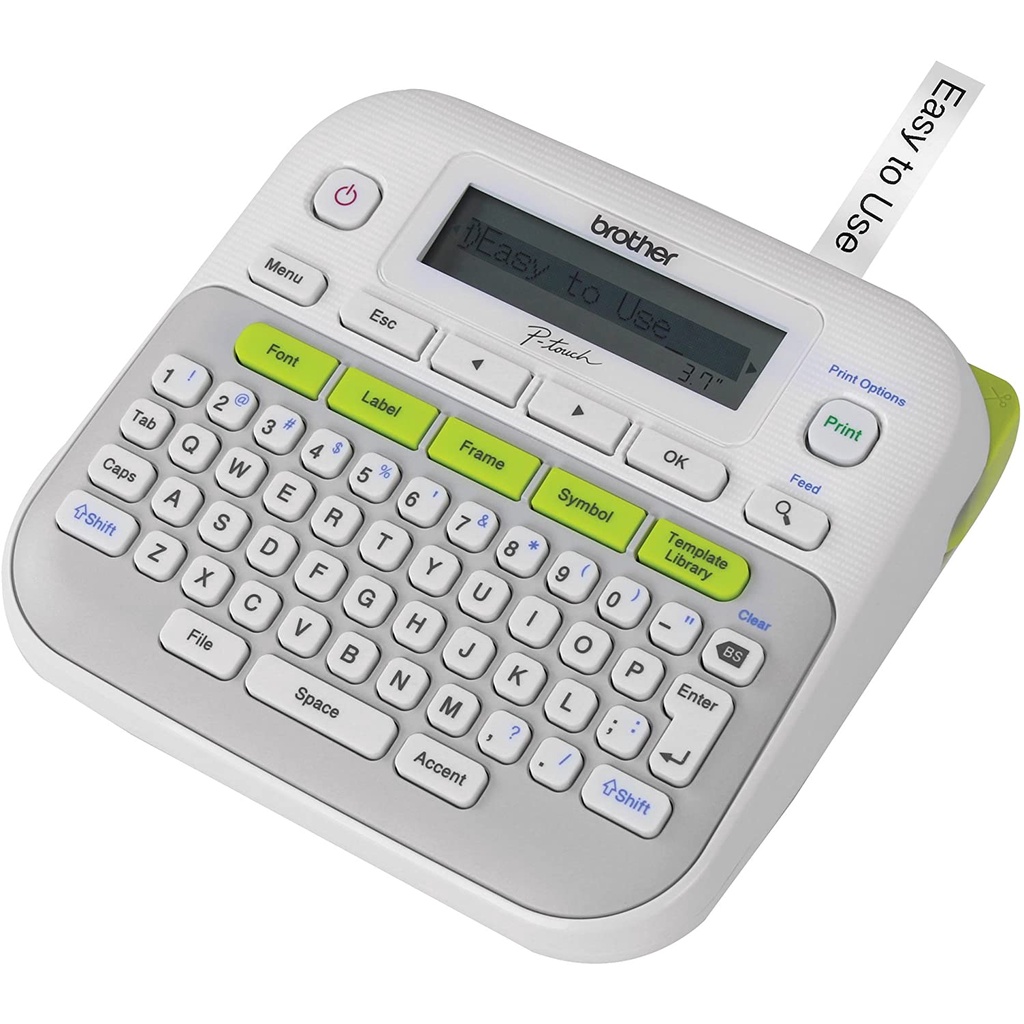 Brother Ptouch PTD210 PTD220 Easy to Use Label Maker One Touch Keys