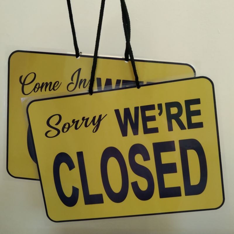 Shop sorry we're closed for Sale on Shopee Philippines