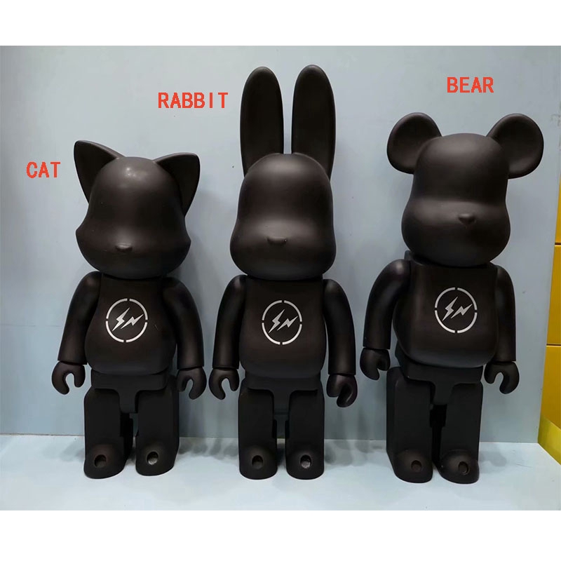 Black Fragment Design Hiroshi Fujiwara Bearbrick 400% Action Black Fragment Design Hiroshi Fujiwara Bearbrick 400% Action