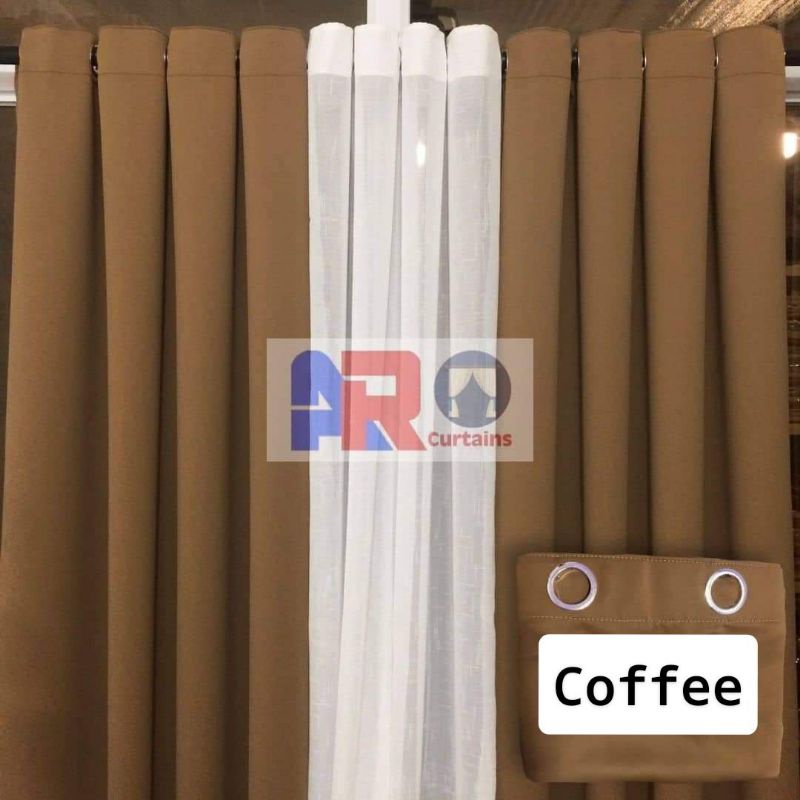 7FT KOREAN SOFT BLACKOUT CURTAINS (per pc) | Shopee Philippines