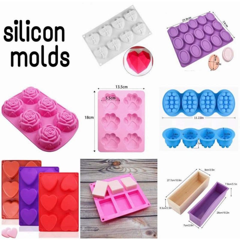 Silicon Mold (for soapmaking and baking) Shopee Philippines