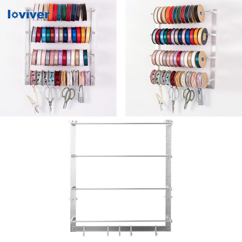 Wooden Spool Ribbon Storage Rack Organizer Holder Stand | Shopee ...