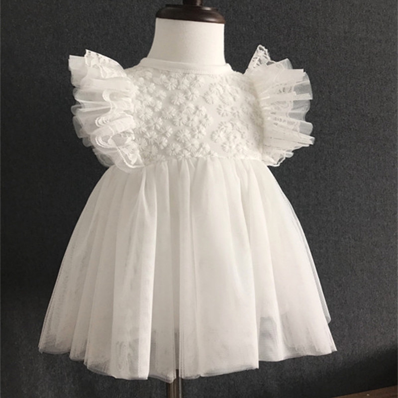 Ruffles Lace Newborn Baby Girl Wedding Pageant Dress Christening Gowns Princess Party Dresses Baby Clothes Shopee Philippines