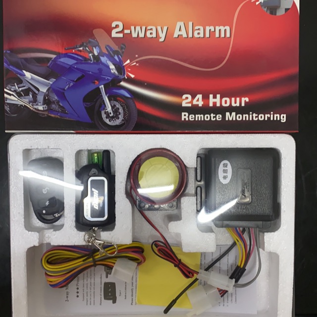 2 way alarm for motorcycle