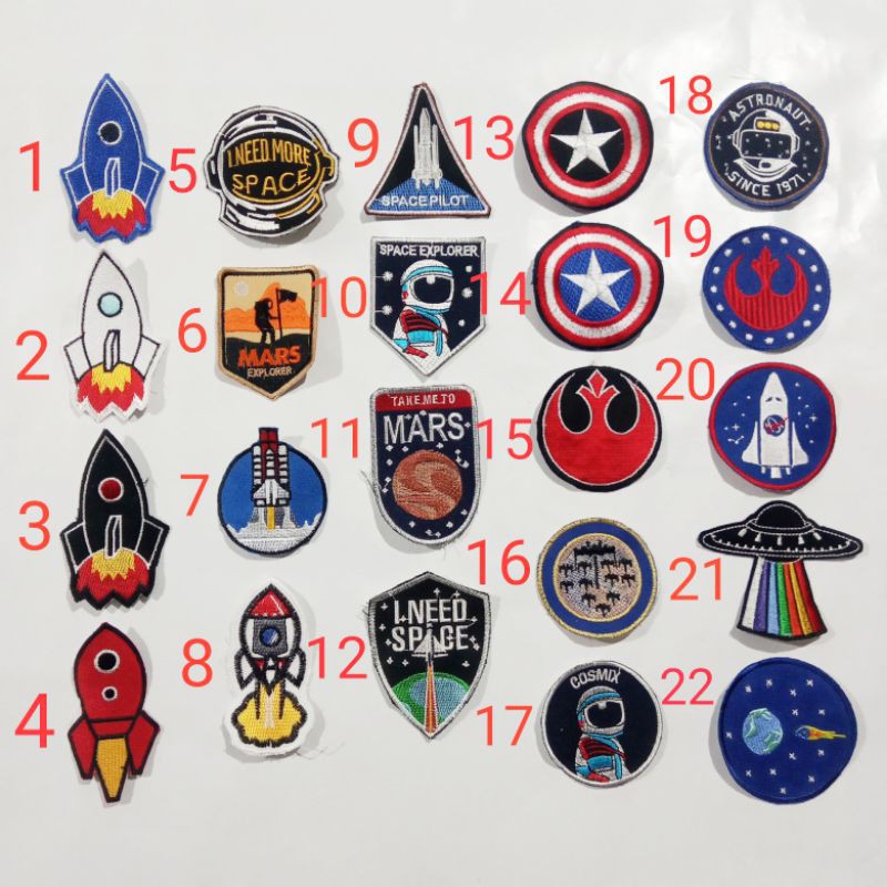 Nasa Astronaut space Embroidery Patch | Shopee Philippines