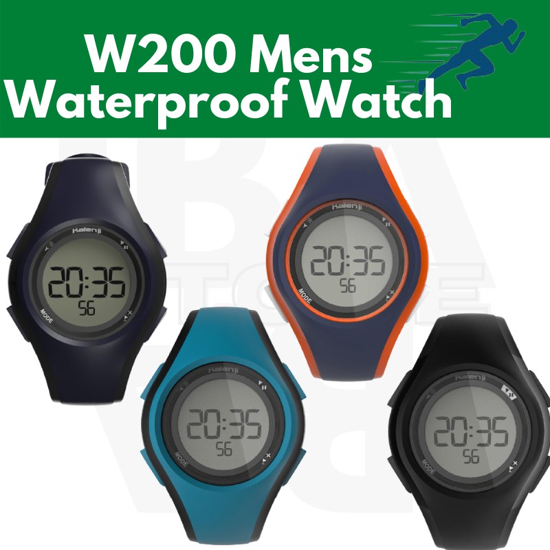 Decathlon W200 M Waterproof Digital Sports Watch for Men Shopee Philippines